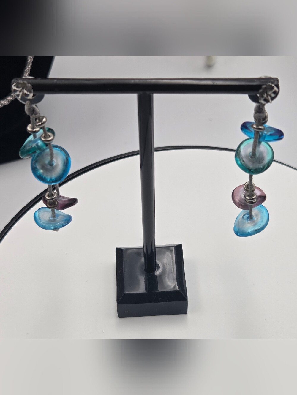 NEW MURANO Handcrafted Turquoise Blue Crystal Beads